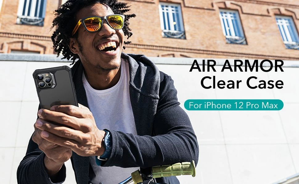 Apple iPhone 12 Pro Max suojakuori musta ESR Air Armor 