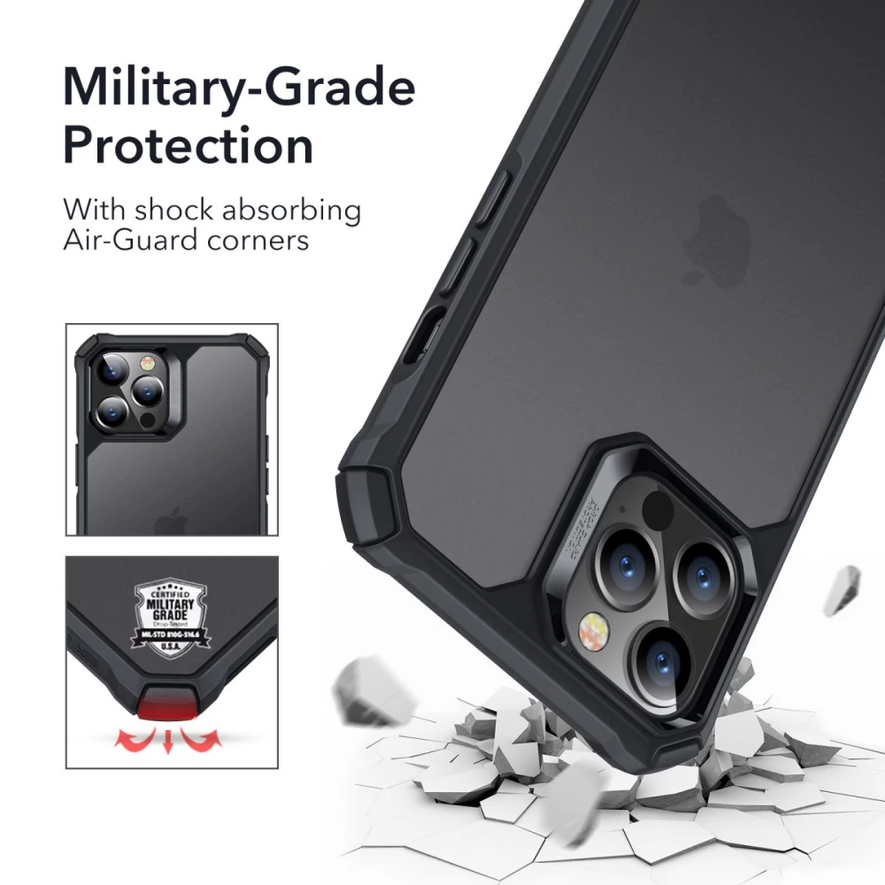 Apple iPhone 12 Pro Max suojakuori musta ESR Air Armor 