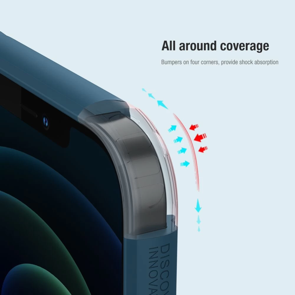 Apple iPhone 12 Pro Max suojakuori punainen Nillkin Super Frosted Shield