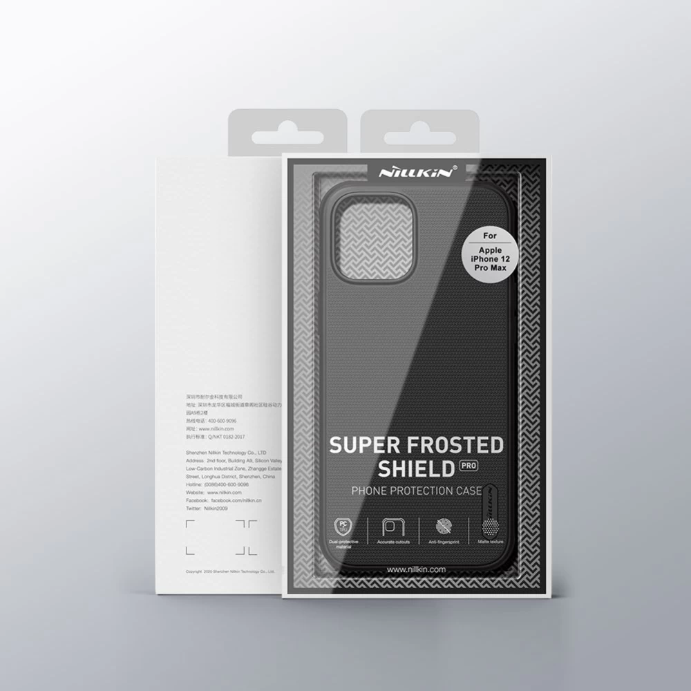 Apple iPhone 12 Pro Max suojakuori punainen Nillkin Super Frosted Shield