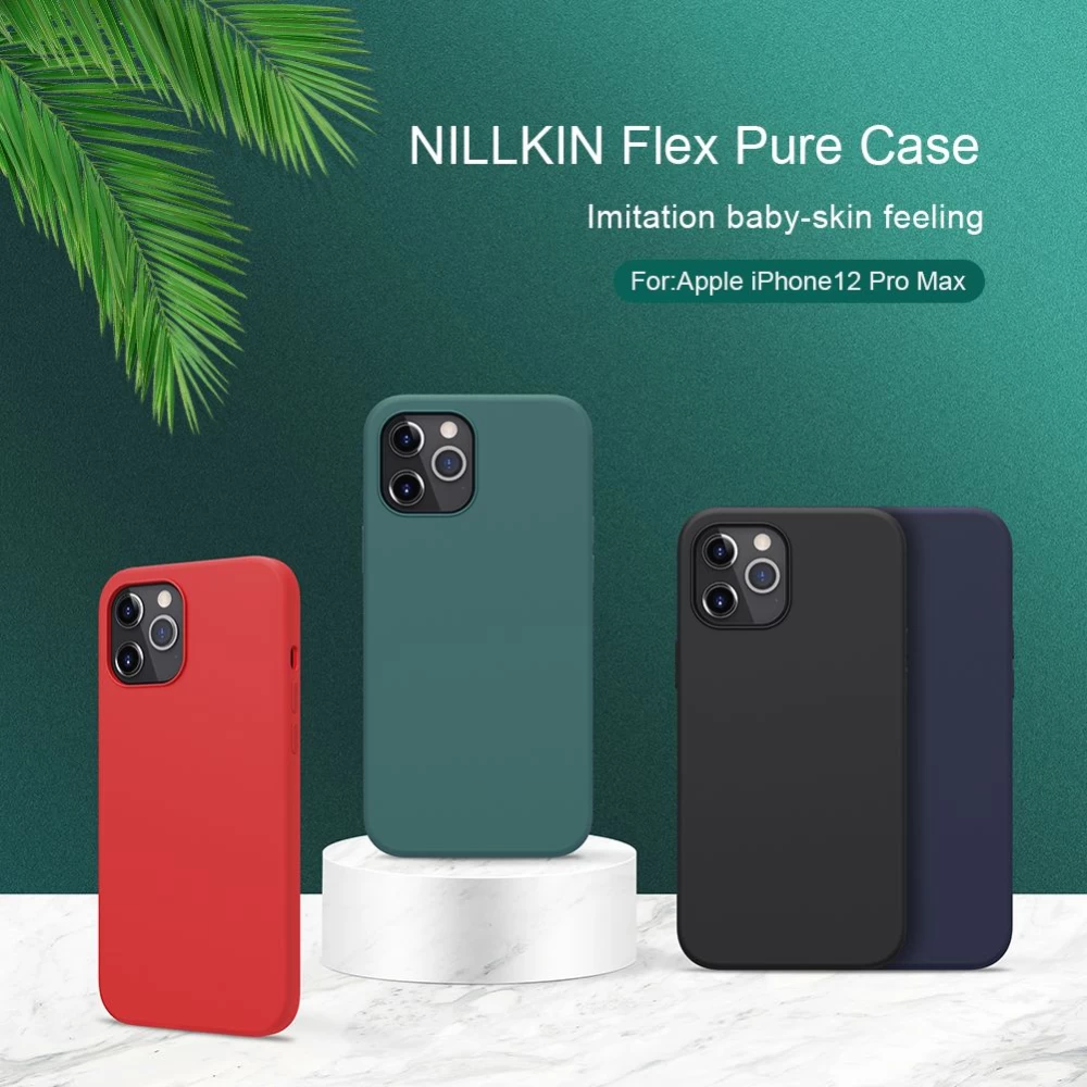 Apple iPhone 12 Pro Max suojakuori vihreä Nillkin Flex Pure
