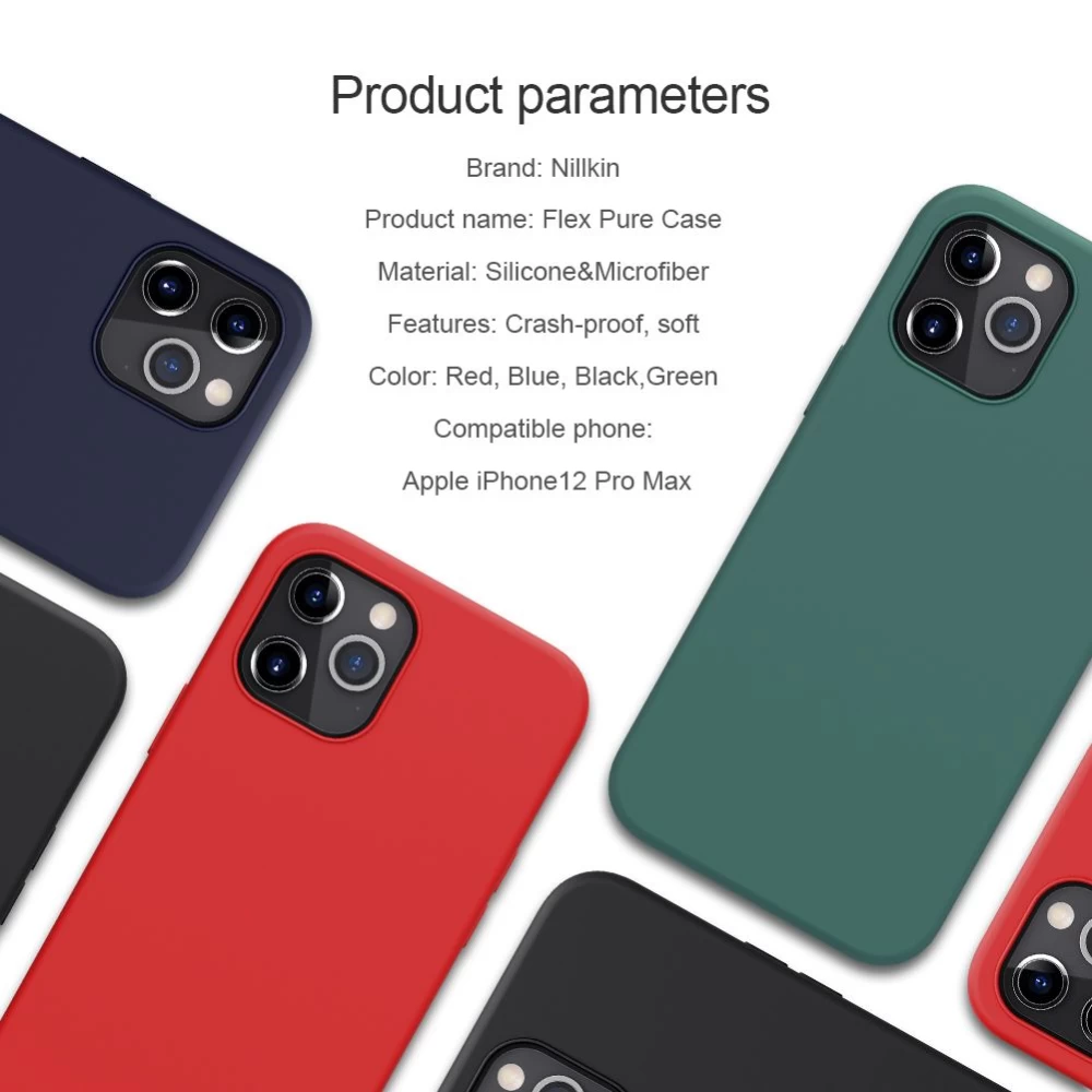 Apple iPhone 12 Pro Max suojakuori vihreä Nillkin Flex Pure