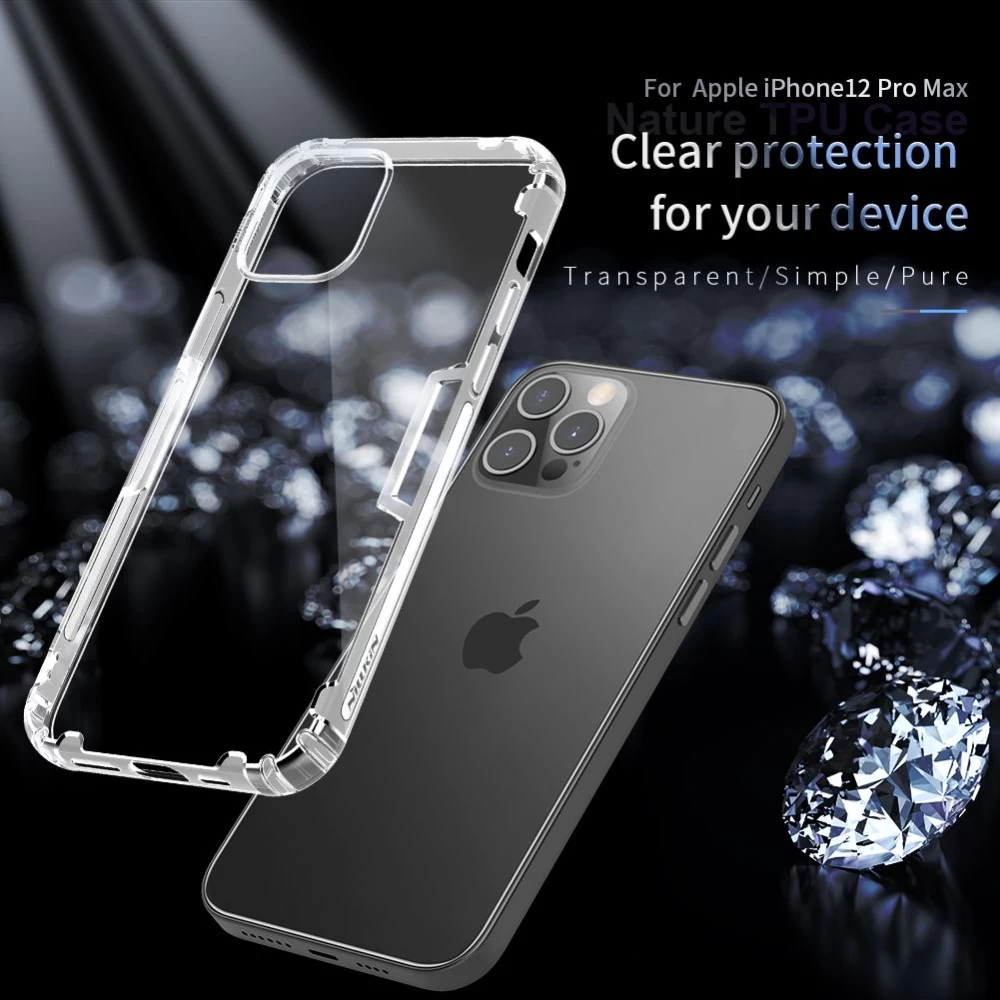 Apple iPhone 12 Pro Max suojakuori vihreä Nillkin TPU 
