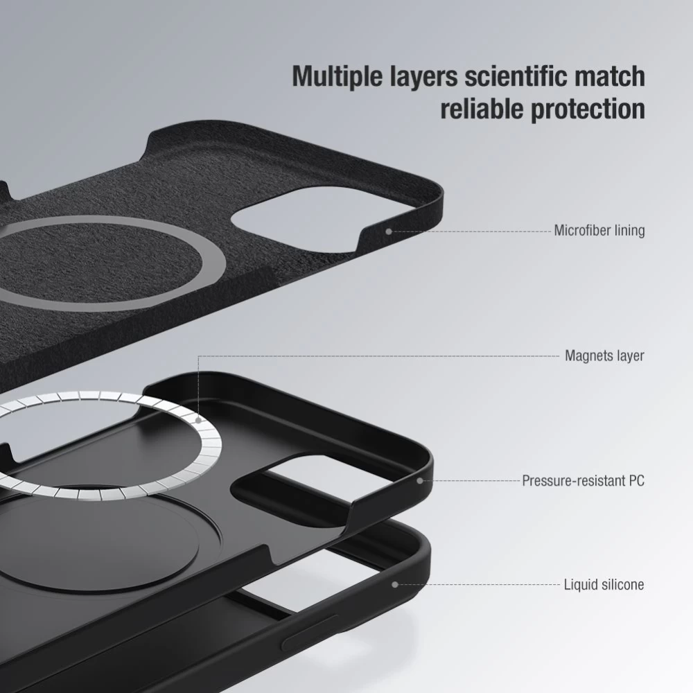 Apple iPhone 12 Pro Max suojakuori vihreä Nillkin CamShield Silky Magnetic Silicon