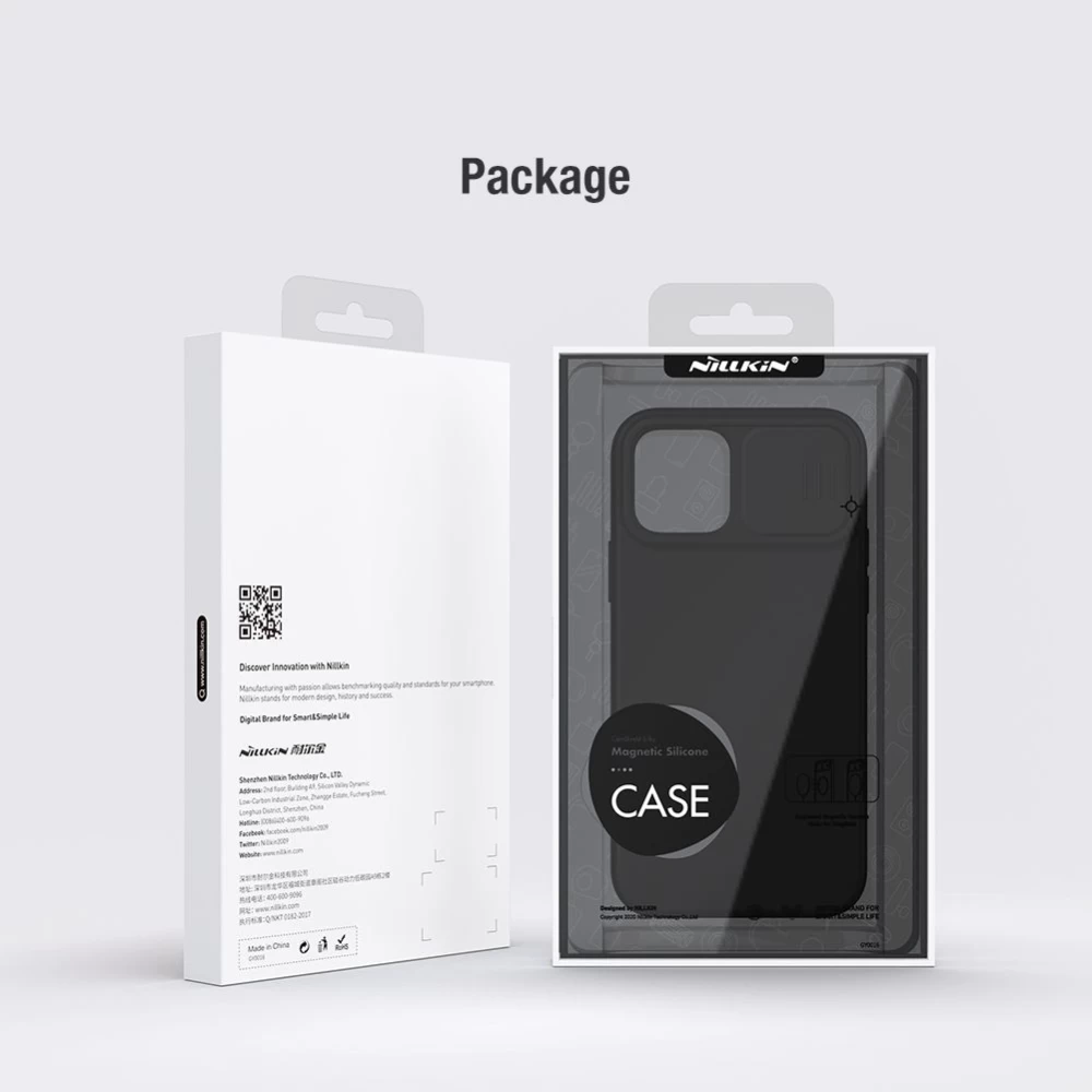 Apple iPhone 12 Pro Max suojakuori vihreä Nillkin CamShield Silky Magnetic Silicon