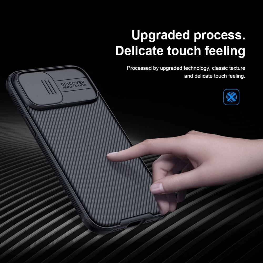 Apple iPhone 12 Pro Max suojakuori sininen Nillkin CamShield PRO 