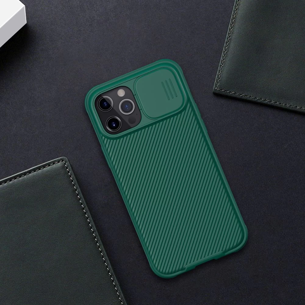 Apple iPhone 12 Pro Max suojakuori sininen Nillkin CamShield PRO 
