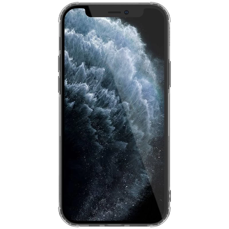 Apple iPhone 12 Pro Max suojakuori läpikuultava harmaa Nillkin TPU
