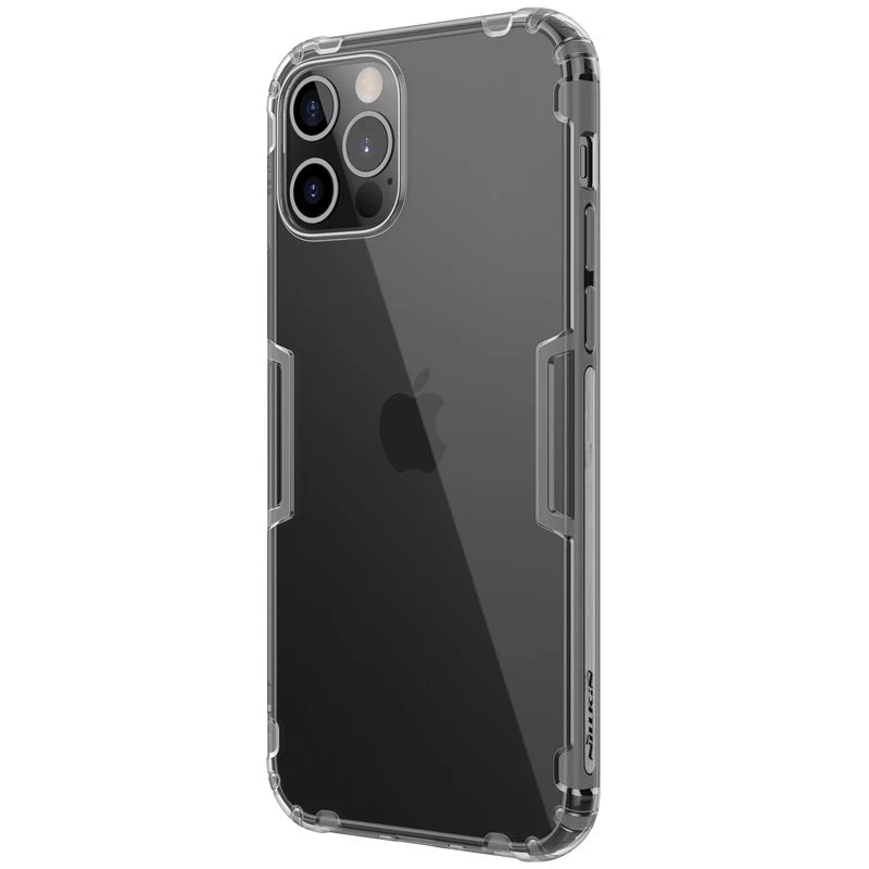 Apple iPhone 12 Pro Max suojakuori läpikuultava harmaa Nillkin TPU