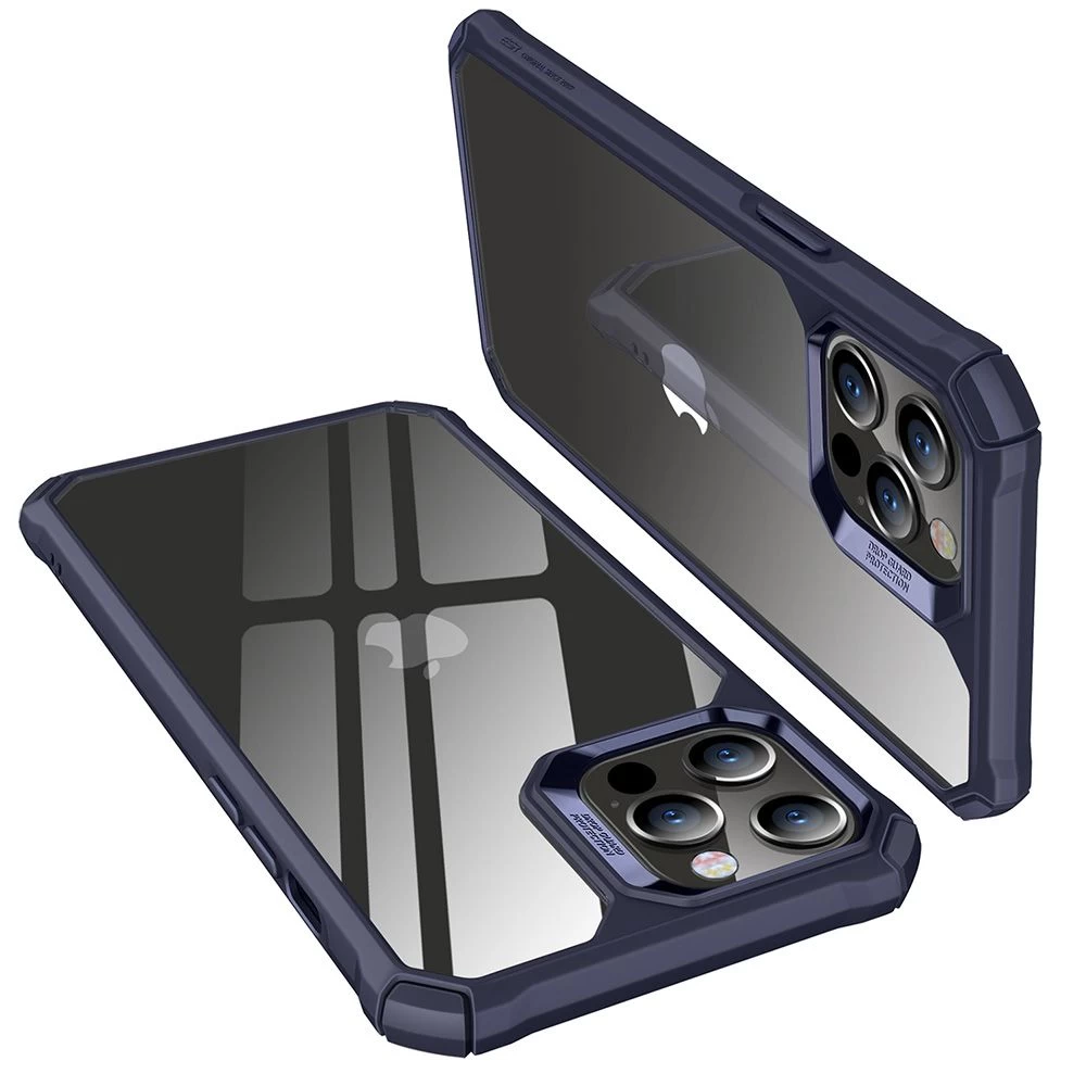 Apple iPhone 12 Pro Max suojakuori läpinäkyvä sininen ESR Air Armor