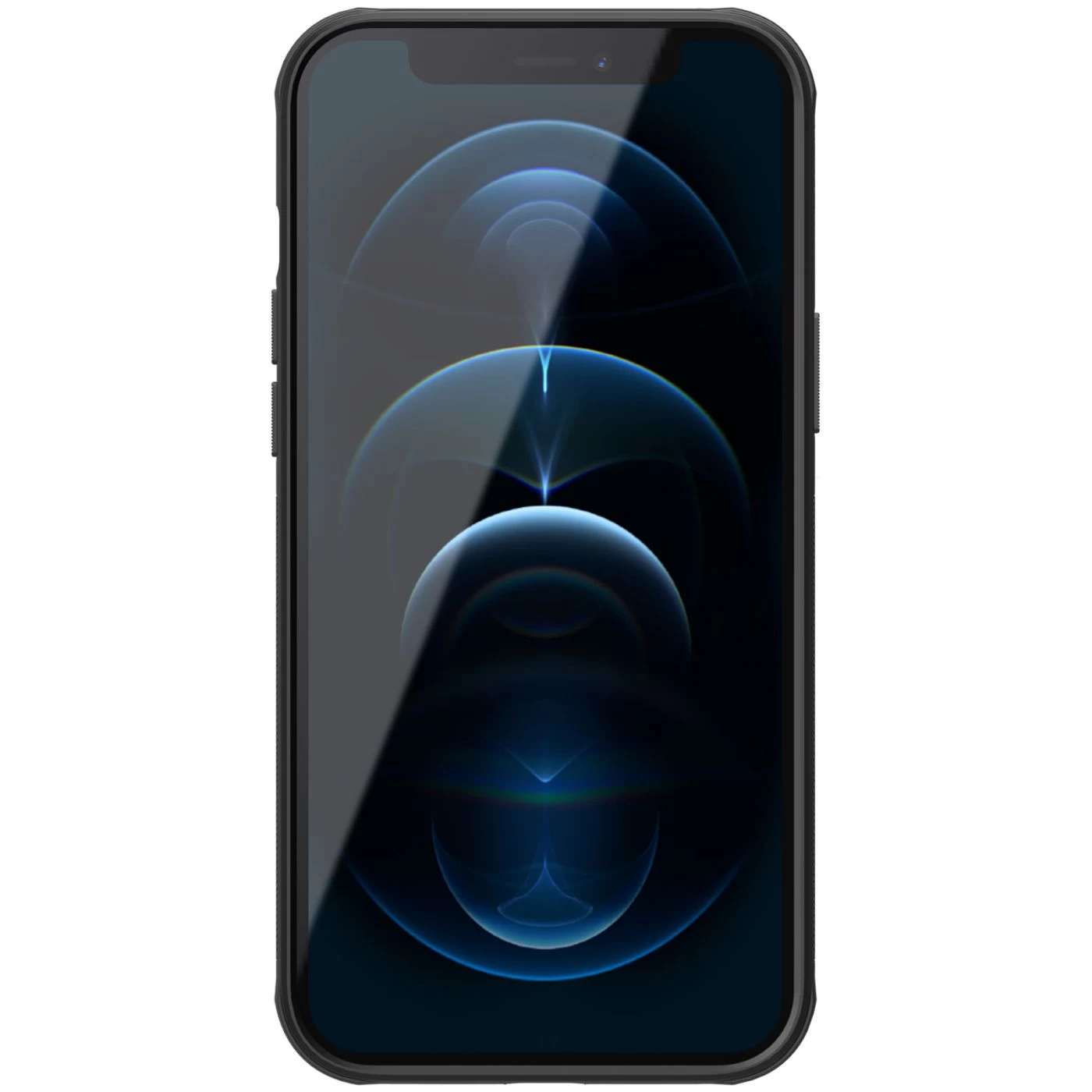 Apple iPhone 12 Pro Max suojakuori musta Nillkin Super Frosted Shield Magnetic
