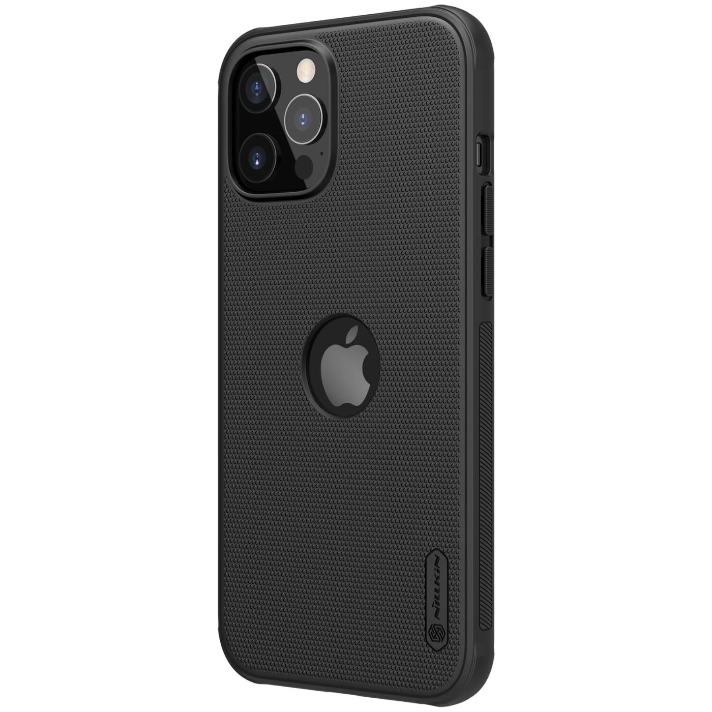 Apple iPhone 12 Pro Max suojakuori musta Nillkin Super Frosted Shield Magnetic