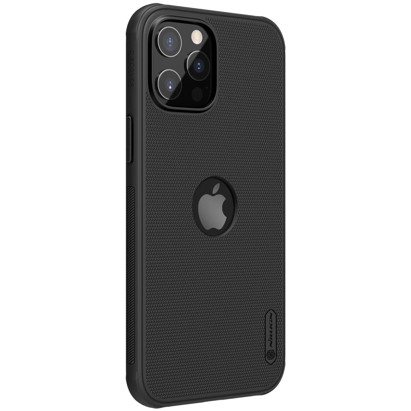 Apple iPhone 12 Pro Max suojakuori musta Nillkin Super Frosted Shield Magnetic