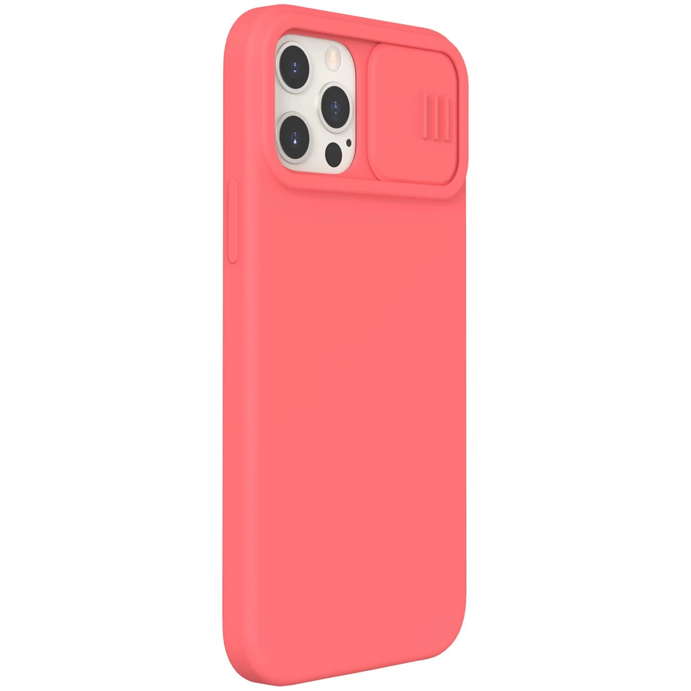 Apple iPhone 12 Pro Max suojakuori pinkki Nillkin CamShield Silky Silicon