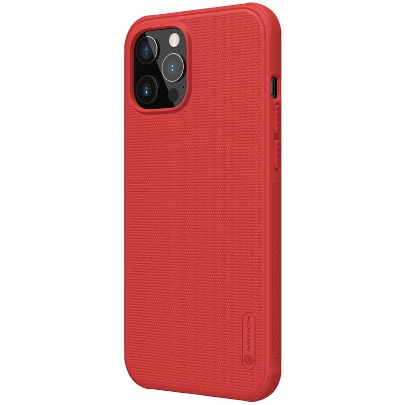 Apple iPhone 12 Pro Max suojakuori punainen Nillkin Super Frosted Shield