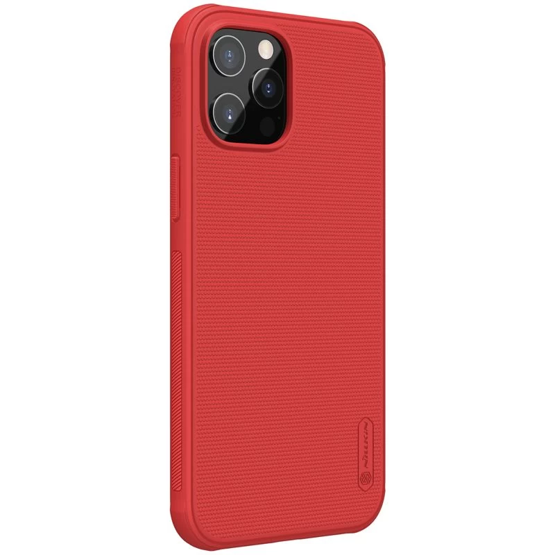 Apple iPhone 12 Pro Max suojakuori punainen Nillkin Super Frosted Shield