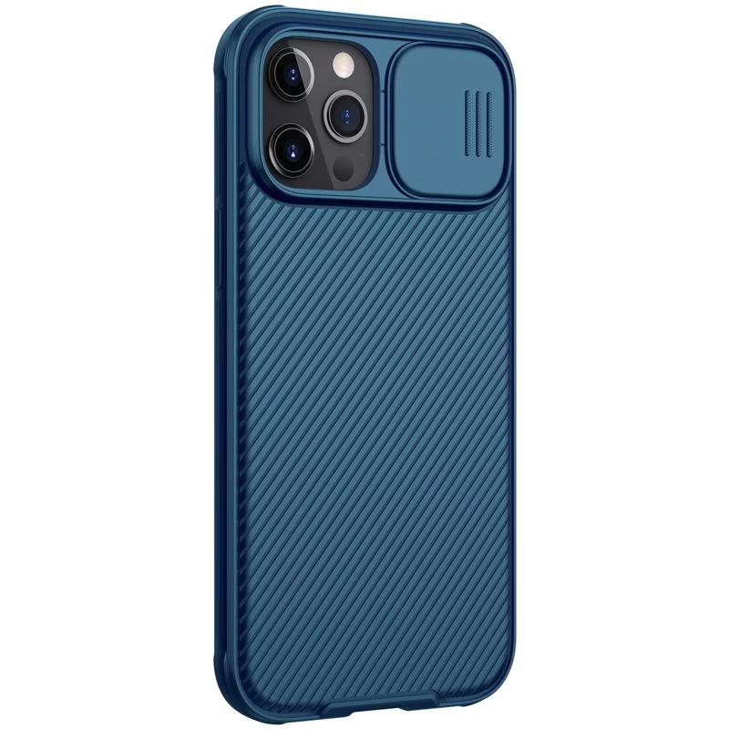 Apple iPhone 12 Pro Max suojakuori sininen Nillkin CamShield PRO
