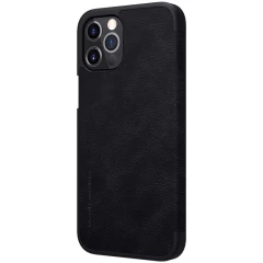 Apple iPhone 12 Pro Max suojakotelo musta Nillkin Qin Leather 