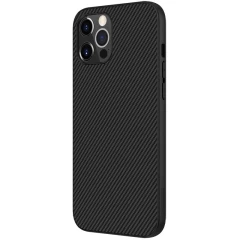 Apple iPhone 12 Pro Max suojakuori musta Nillkin Synthetic Fiber 