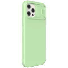 Apple iPhone 12 Pro Max suojakuori vihreä Nillkin CamShield Silky Magnetic Silicon 
