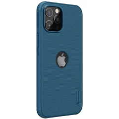 Apple iPhone 12 Pro Max suojakuori sininen Nillkin Super Frosted Shield Magnetic 