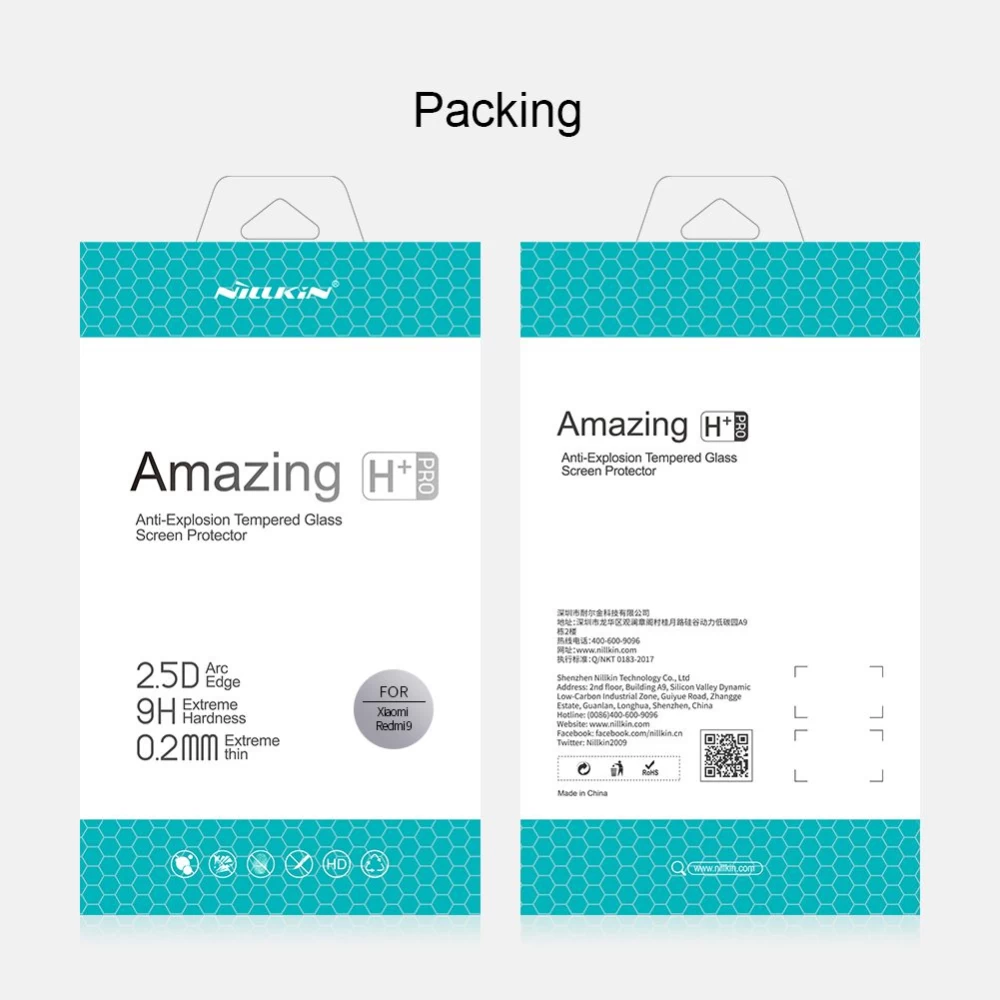 Xiaomi RedMi 9 skärmskydd  Nillkin H+PRO Tempered Glass