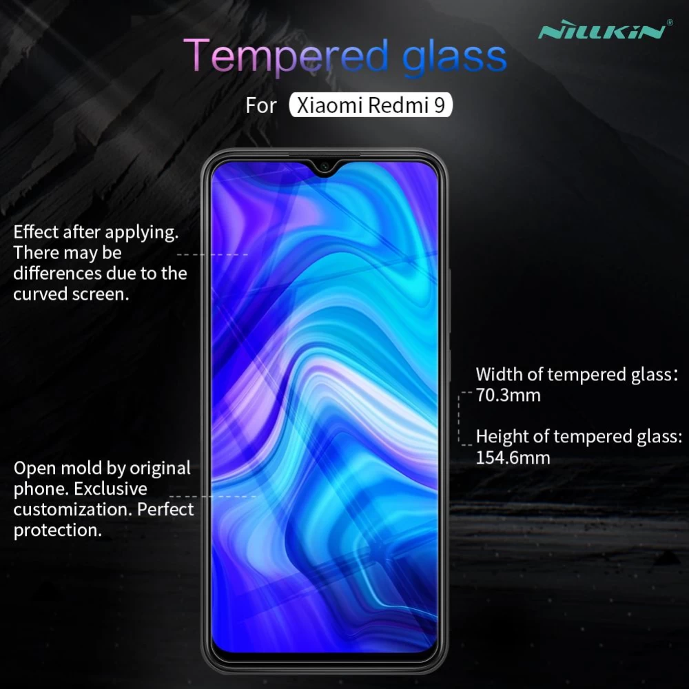 Xiaomi RedMi 9 panssarilasi  Nillkin H Tempered Glass