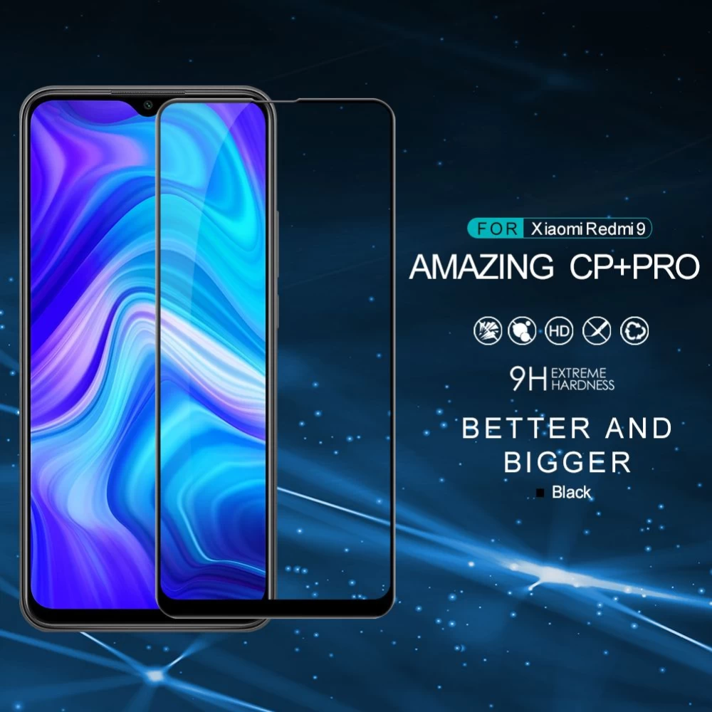 Xiaomi RedMi 9 skärmskydd  Nillkin CP+PRO Tempered Glass