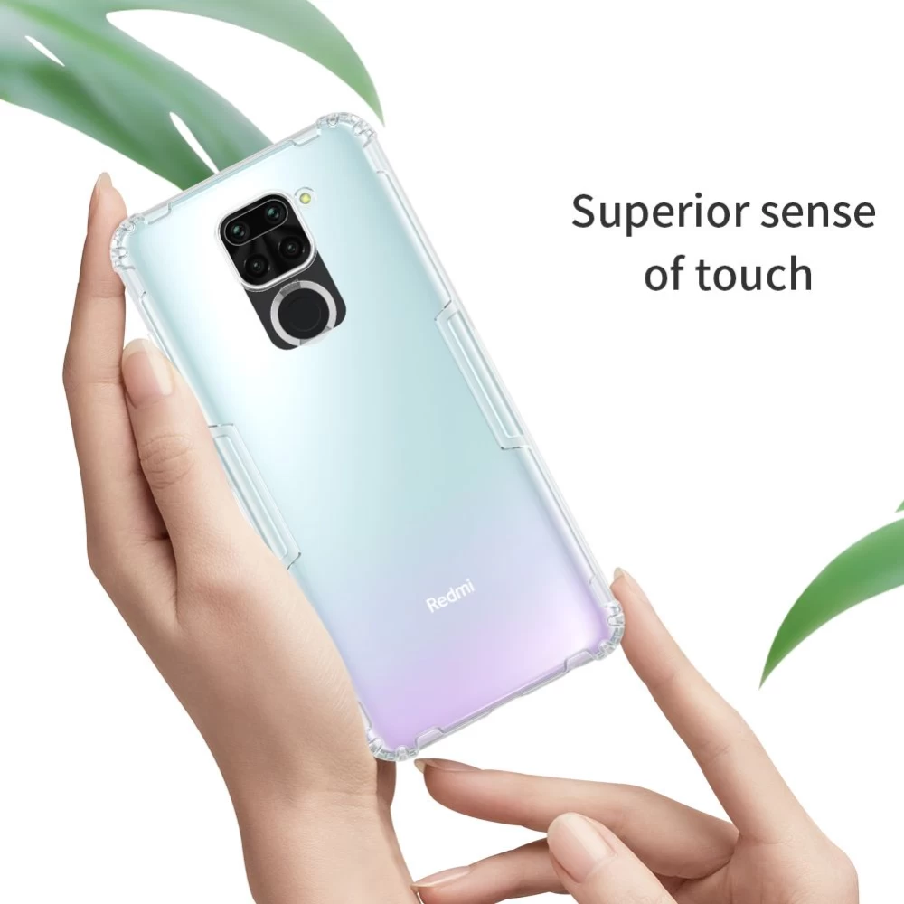 Xiaomi RedMi Note 9 vāciņš caurspīdīgs pelēks Nillkin TPU