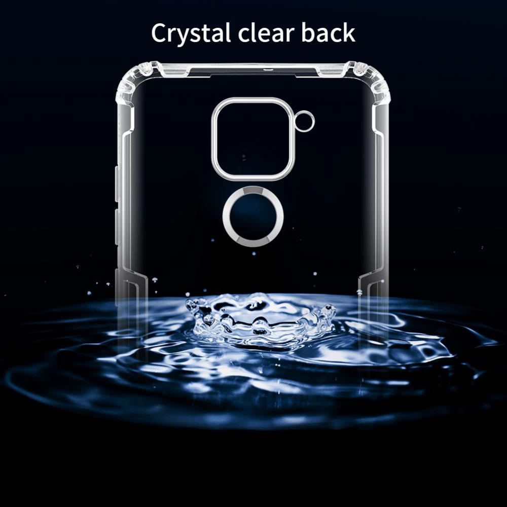 Xiaomi RedMi Note 9 vāciņš caurspīdīgs pelēks Nillkin TPU