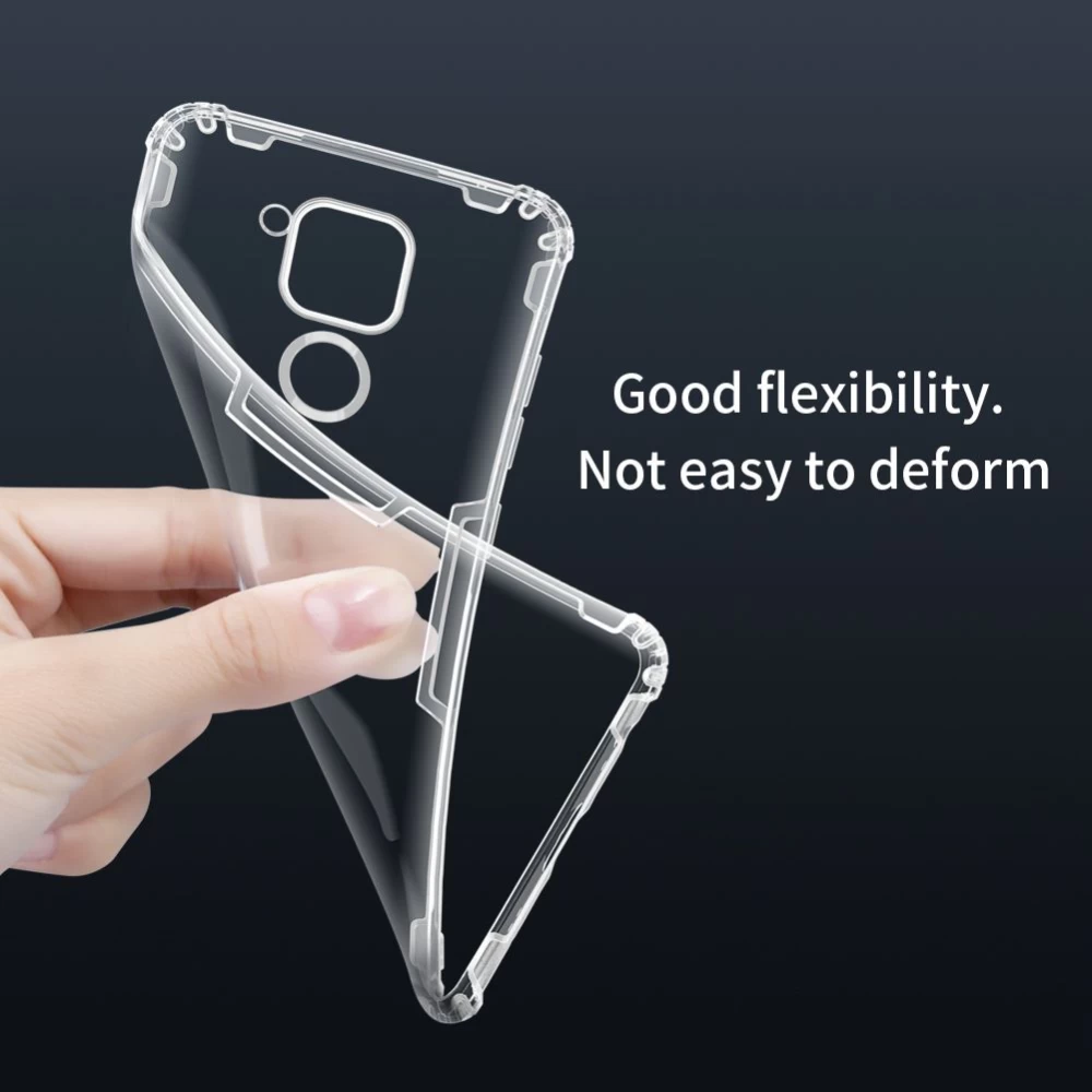 Xiaomi RedMi Note 9 vāciņš caurspīdīgs pelēks Nillkin TPU