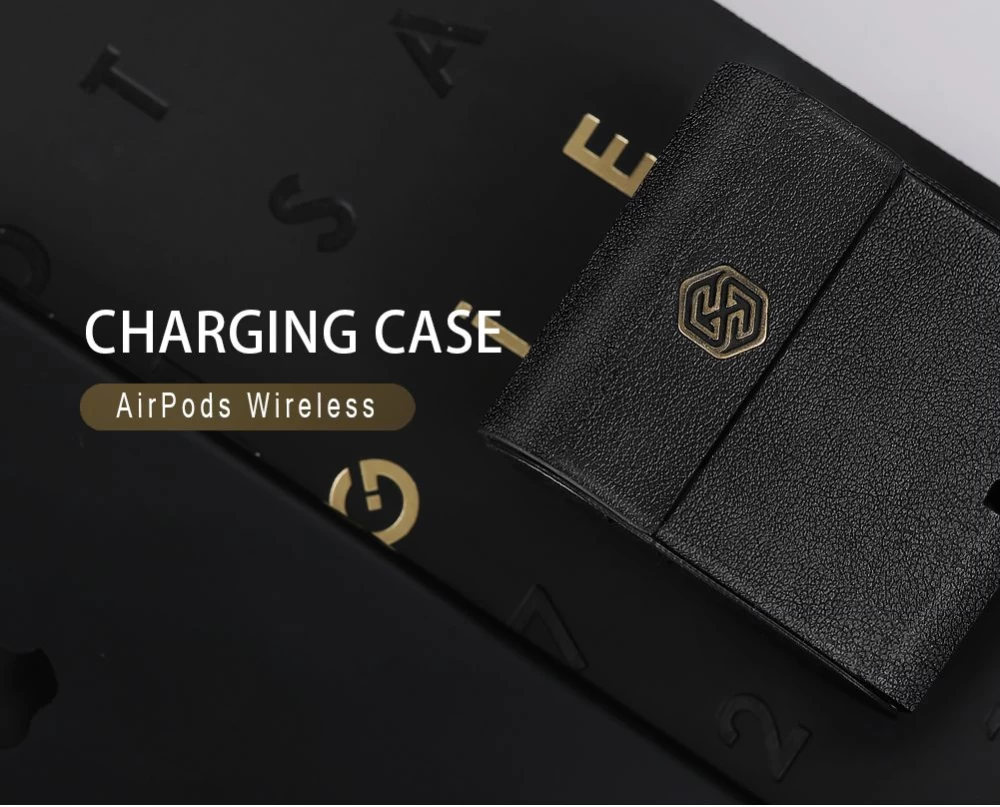Apple AirPods Aizsargvāciņi un maciņi melns Wireless Charging 