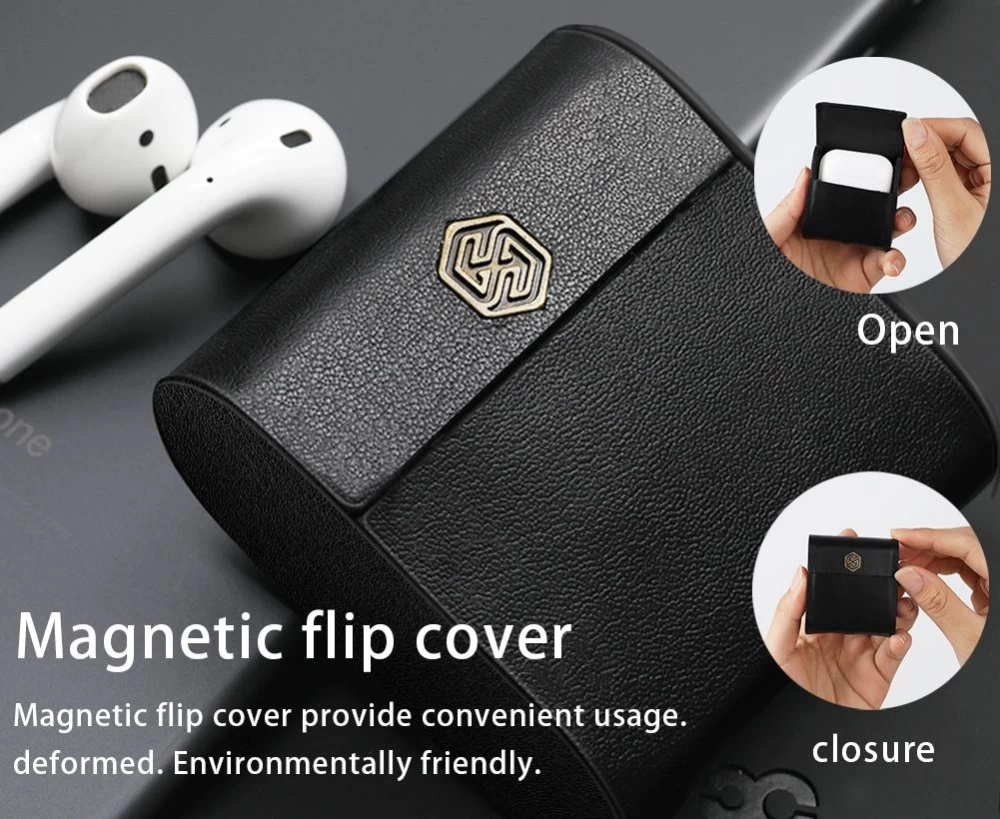 Apple AirPods Aizsargvāciņi un maciņi melns Wireless Charging 