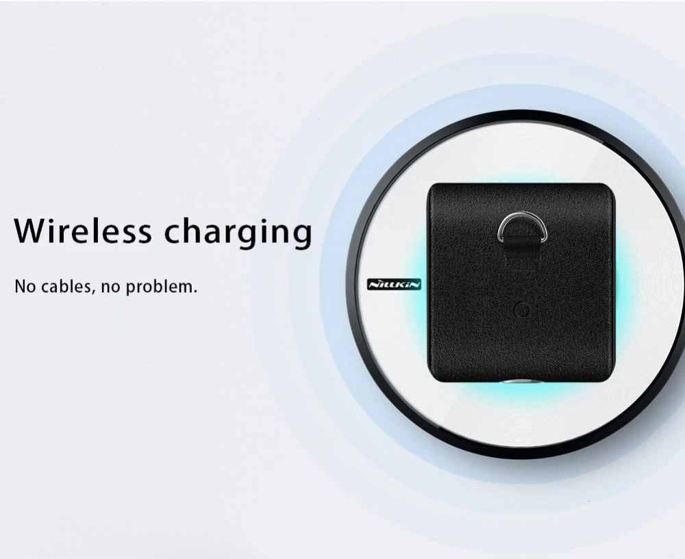 Apple AirPods maciņš melns Wireless Charging