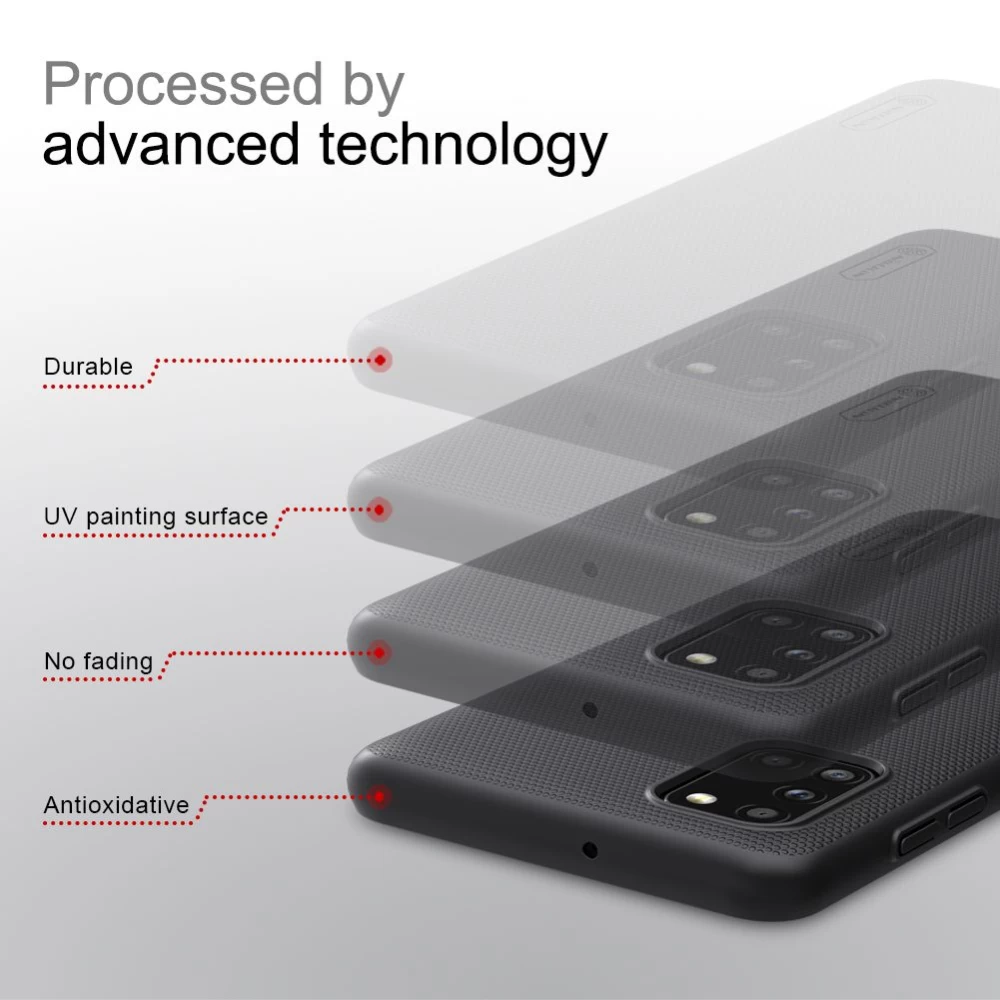 Samsung Galaxy A31 vāciņš sarkans Nillkin Super Frosted Shield
