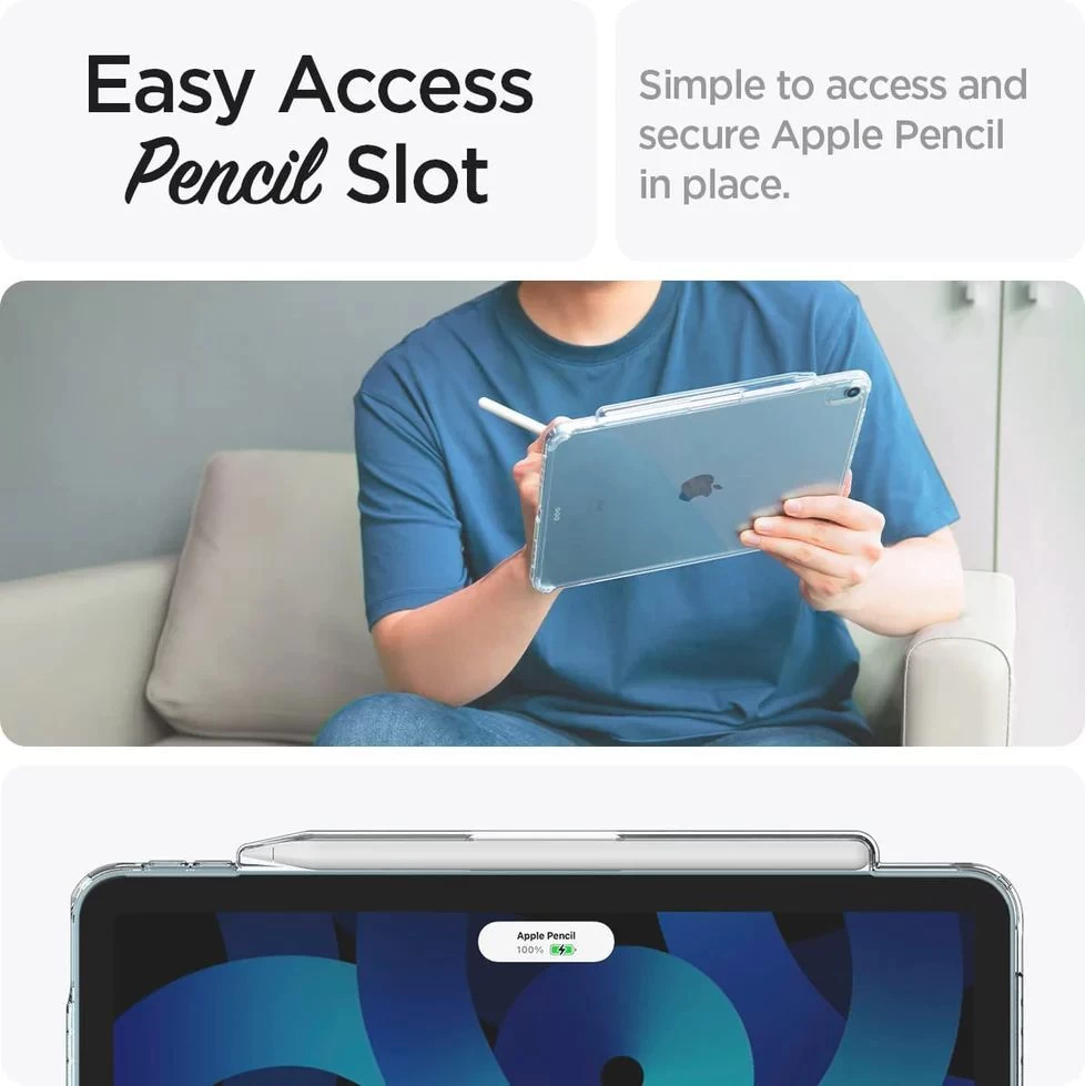 Apple iPad Air 4 (2020)  caurspīdīgs SPIGEN Airskin Hybrid