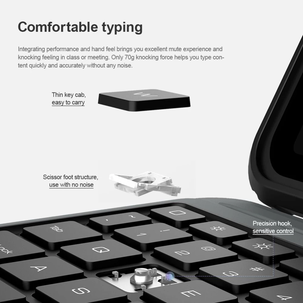 Apple iPad Air 4 (2020) maciņš melns NILLKIN BUMPER COMBO KEYBOARD