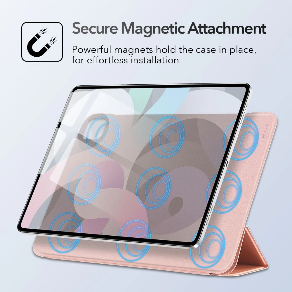 Apple iPad Air 4 (2020) maciņš rozā zelta ESR Rebound Magnetic with clasp