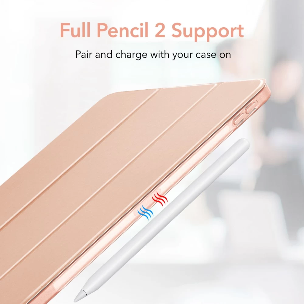 Apple iPad Air 4 (2020) tablet suojakuori, suojakotelo pinkki ESR Rebound Slim