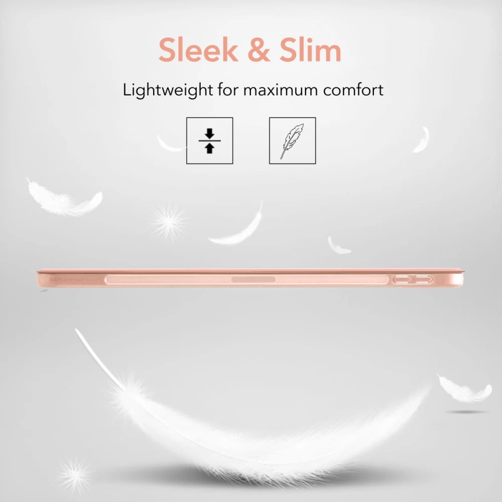 Apple iPad Air 4 (2020) tablet suojakuori, suojakotelo pinkki ESR Rebound Slim