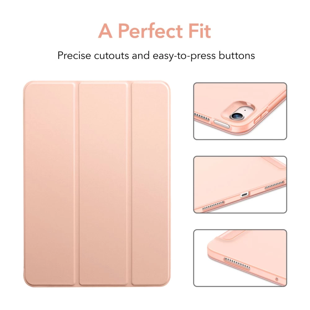 Apple iPad Air 4 (2020) tablet suojakuori, suojakotelo pinkki ESR Rebound Slim
