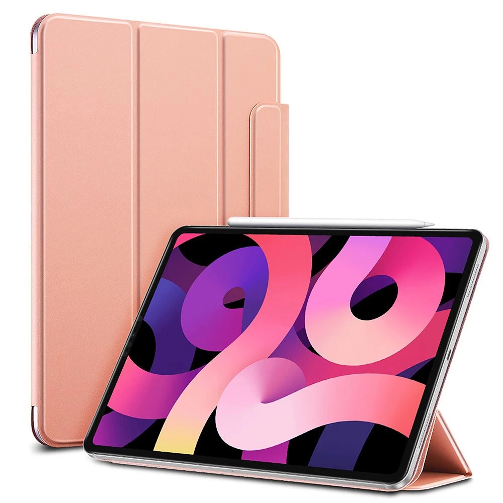 Apple iPad Air 4 (2020) maciņš rozā zelta ESR Rebound Magnetic with clasp