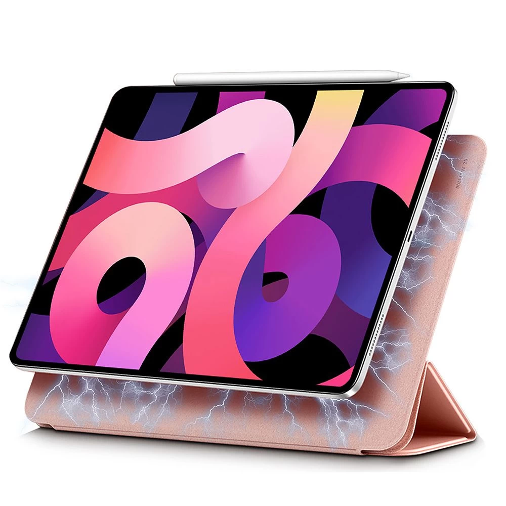 Apple iPad Air 4 (2020) maciņš rozā zelta ESR Rebound Magnetic with clasp