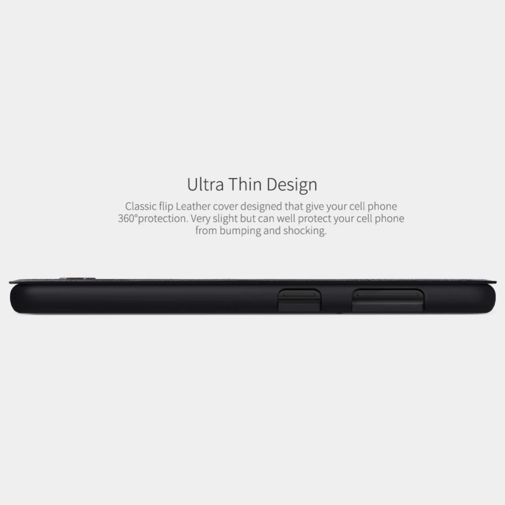 Samsung Galaxy S21 Plus case black Nillkin Qin Leather