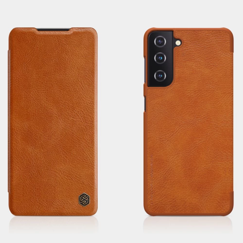 Samsung Galaxy S21 Plus case black Nillkin Qin Leather