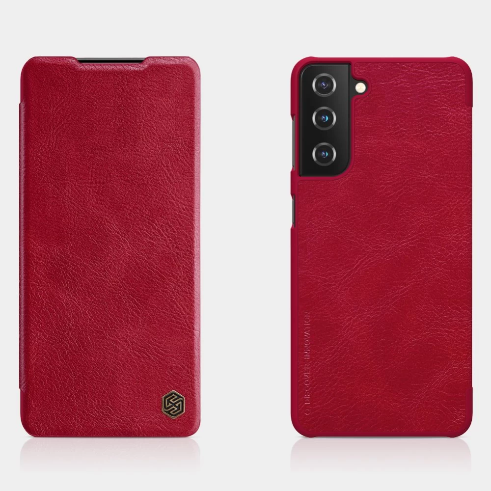 Samsung Galaxy S21 Plus case black Nillkin Qin Leather
