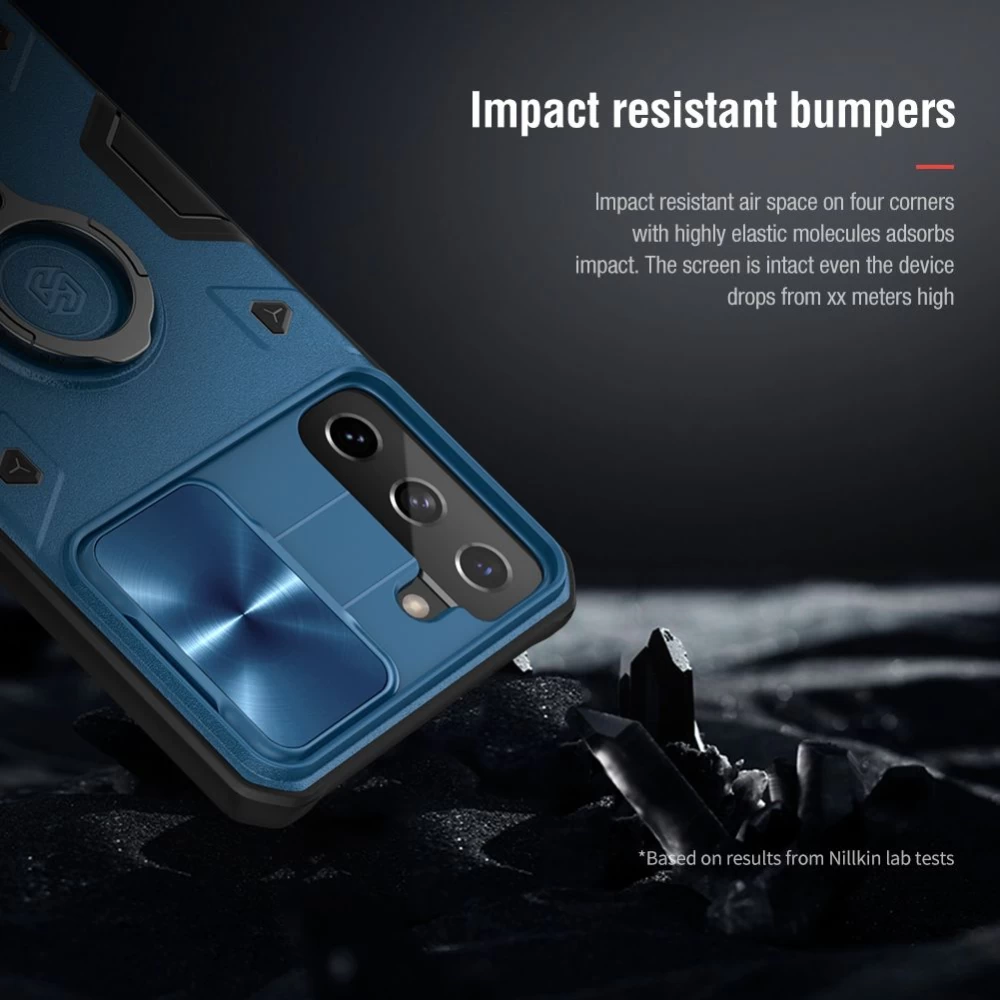 Samsung Galaxy S21 Plus case green Nillkin CamShield Armor