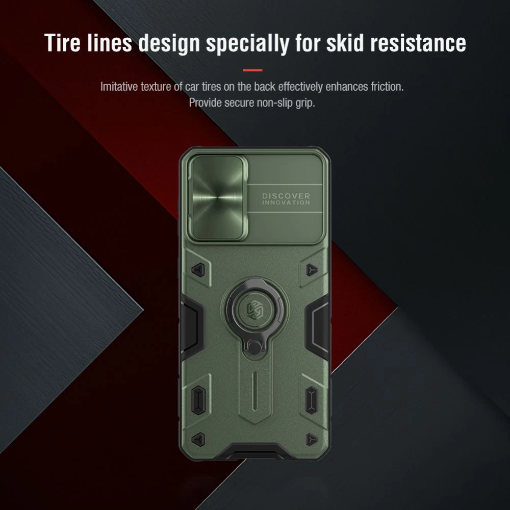 Samsung Galaxy S21 Plus case green Nillkin CamShield Armor
