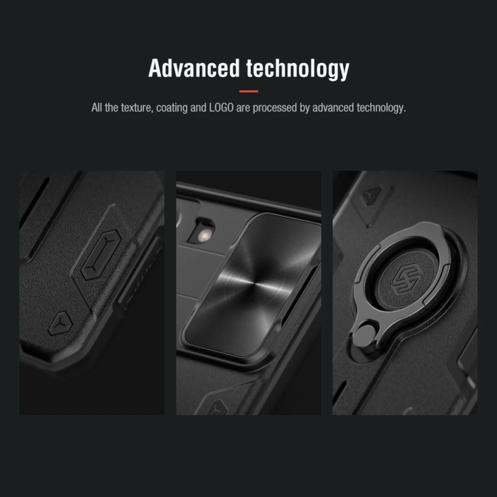 Samsung Galaxy S21 Plus case green Nillkin CamShield Armor
