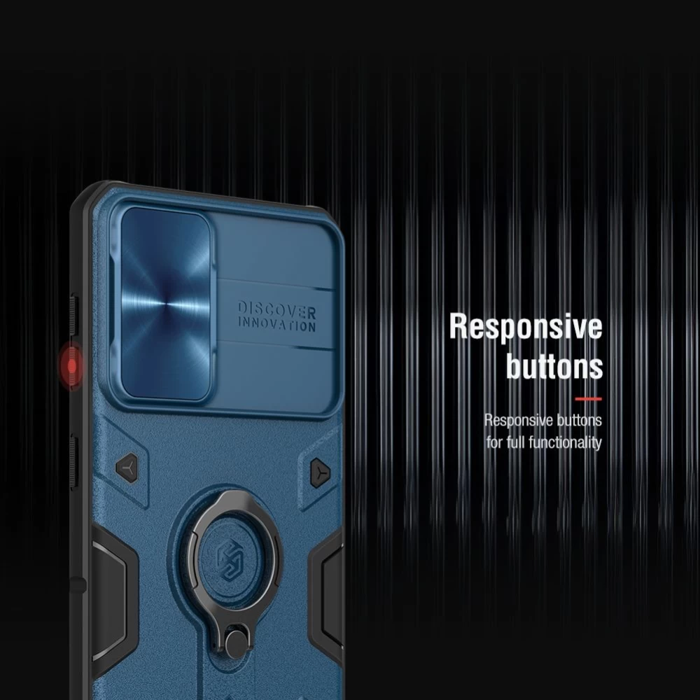 Samsung Galaxy S21 Plus case blue Nillkin CamShield Armor